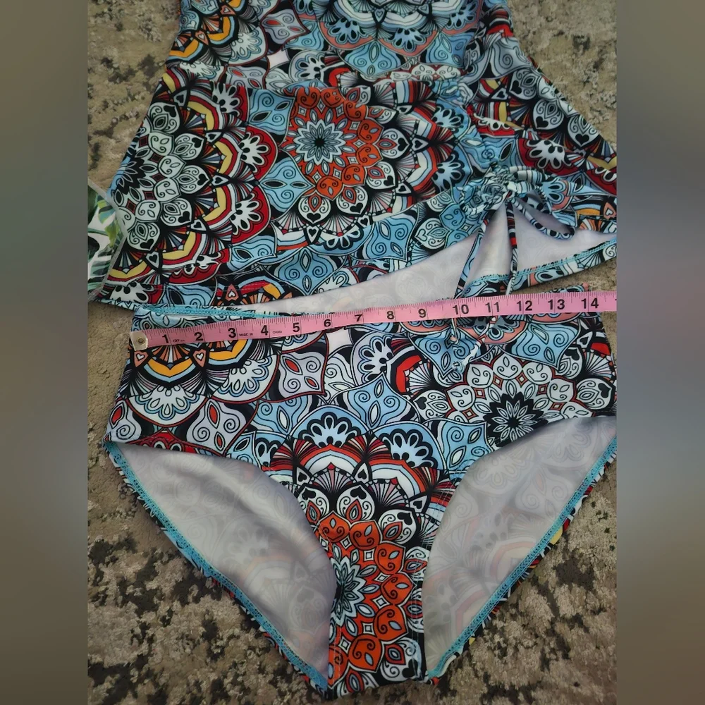 Buy 2~50% Off!!Paisley Womens Medium Tankini - Picture 2 of 6